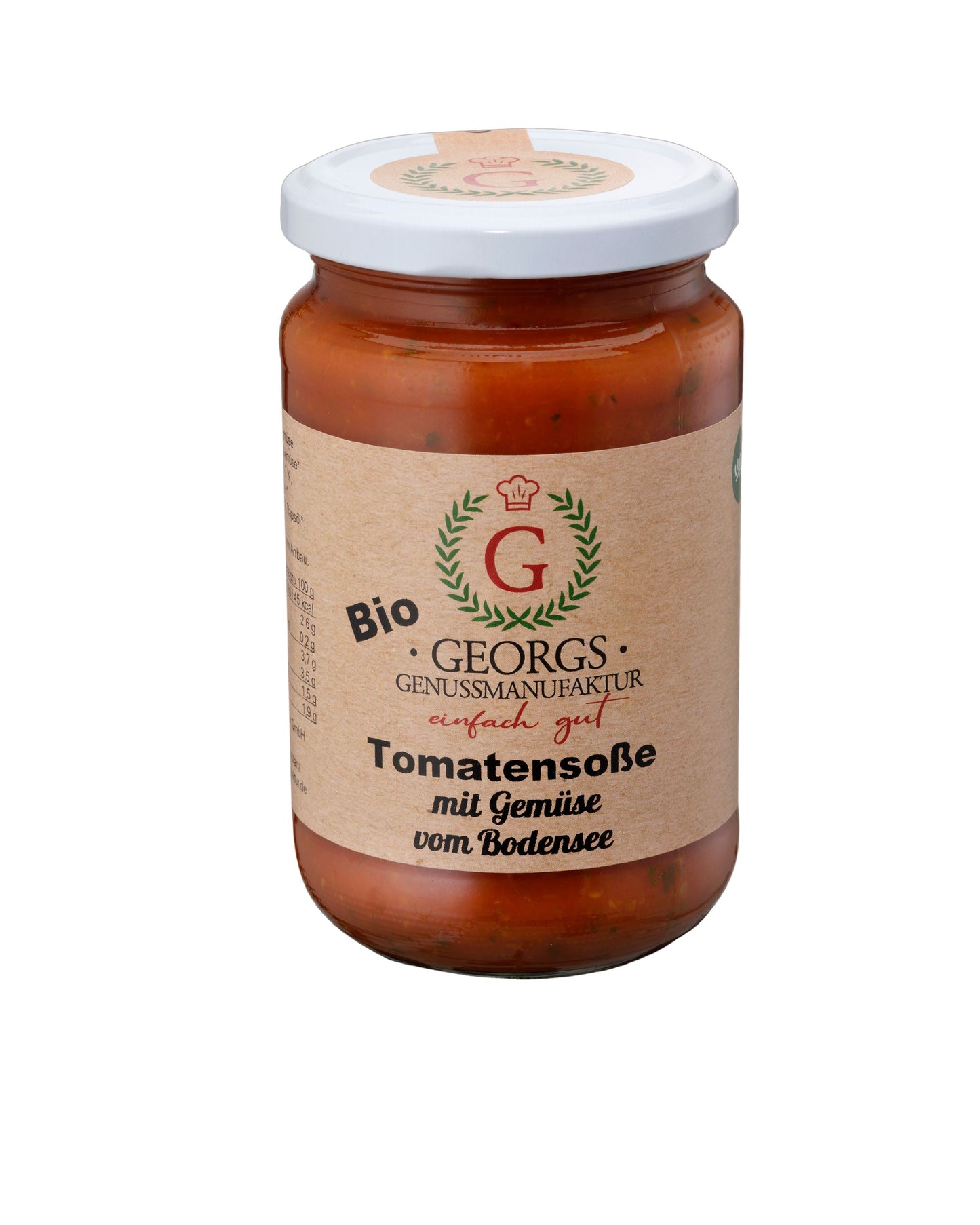 Bio Tomatensoße mit Gemüse vom Bodensee vegan 340 ml