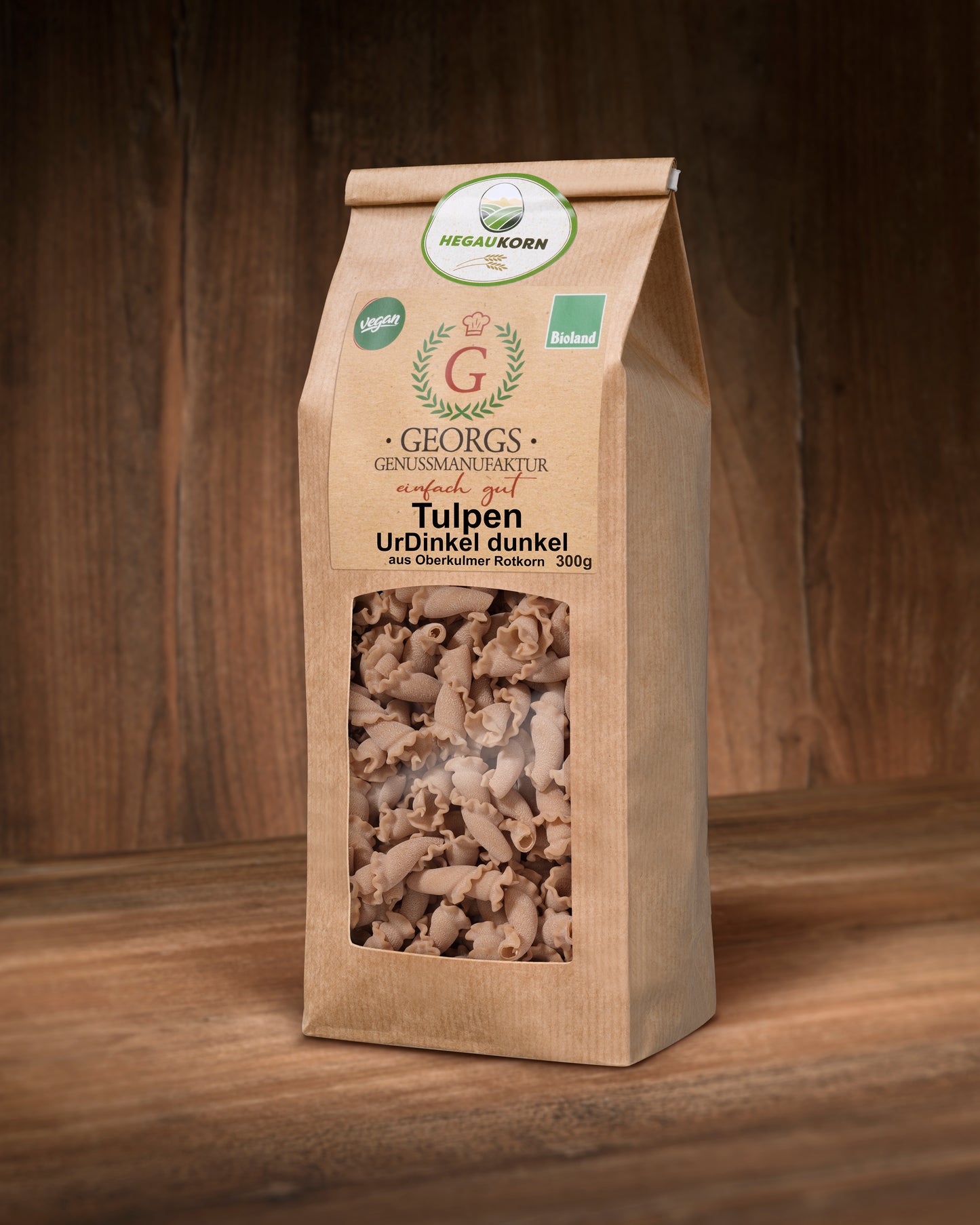 Tulpen UrDinkel dunkel Nudeln vegan Bioland 300 g