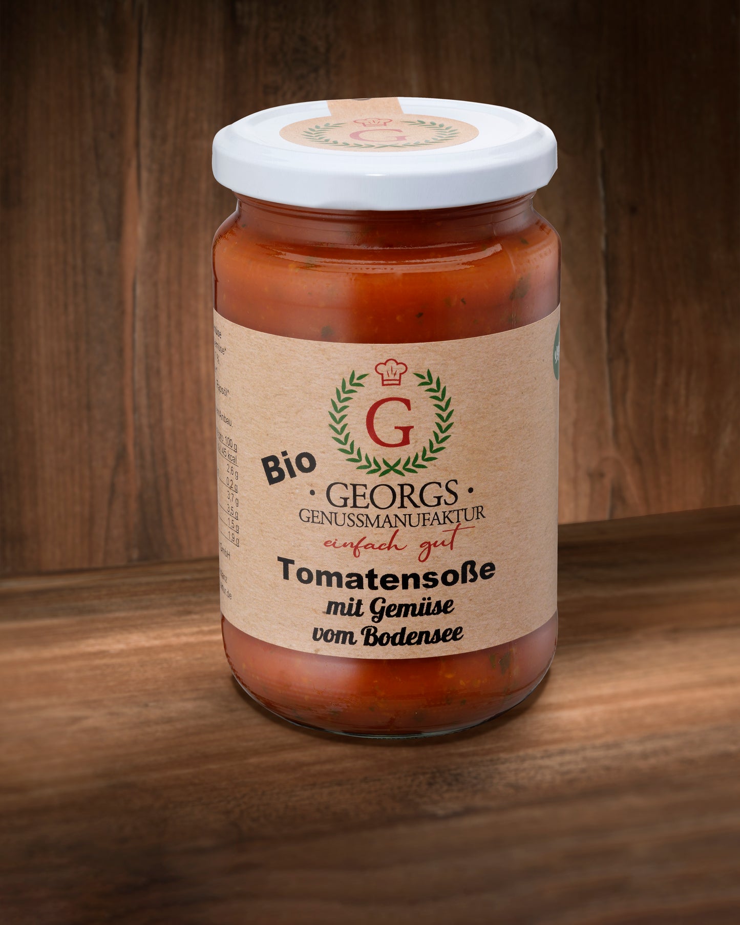 Bio Tomatensoße mit Gemüse vom Bodensee vegan 340 ml